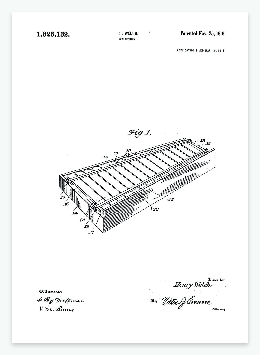 Xylofon | Smukt patent til din væg - decoARTE