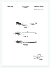 Indlæs billede til gallerivisning Tandbørste | Smukt patent til din væg - decoARTE
