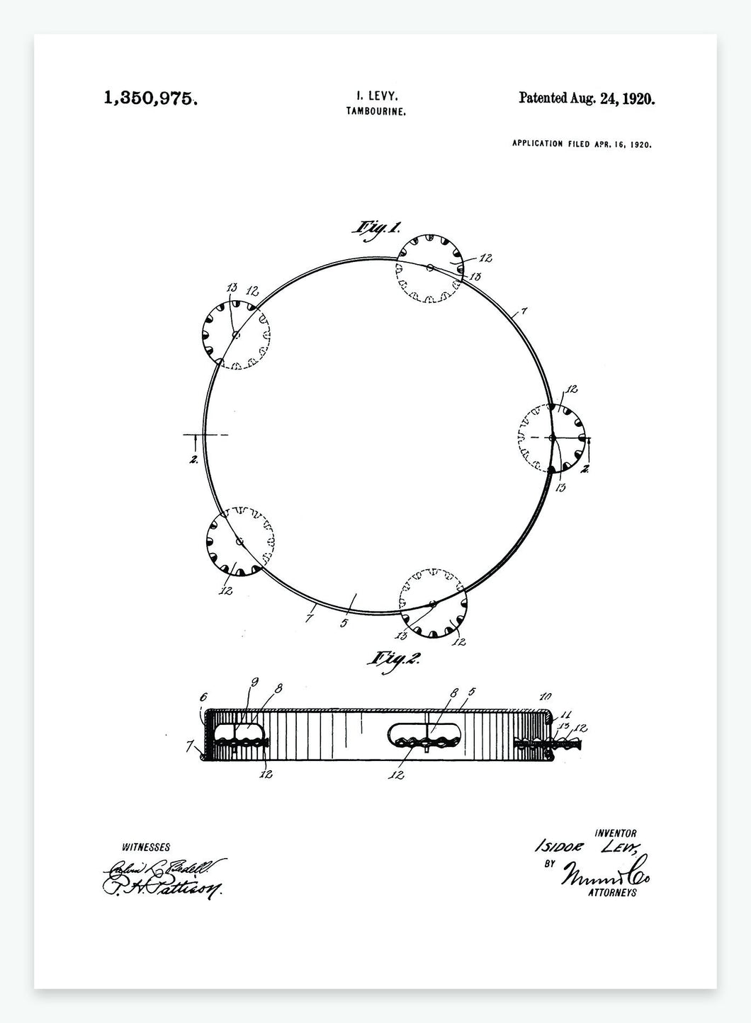 Tamburin | Smukt patent til din væg - decoARTE
