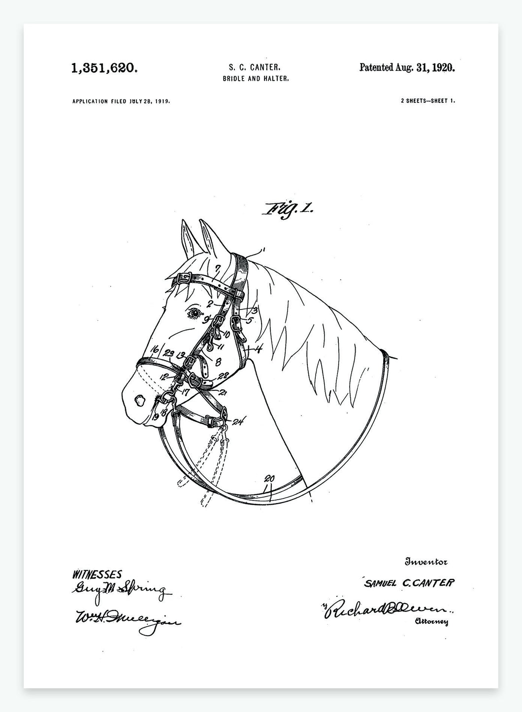 Seletøj | Smukt patent til din væg | plakat | poster - decoARTE