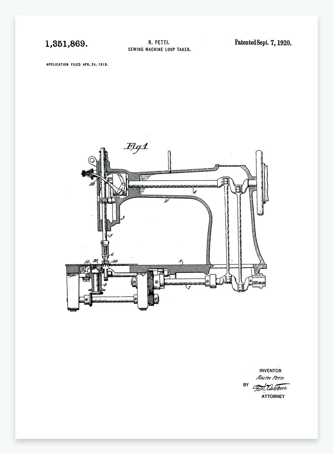Symaskine | Smukt patent til din væg - decoARTE