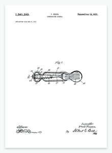 Kombineret værktøj | Smukt patent til din væg - decoARTE