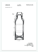 Indlæs billede til gallerivisning Termoflaske | Smukt patent til din væg - decoARTE
