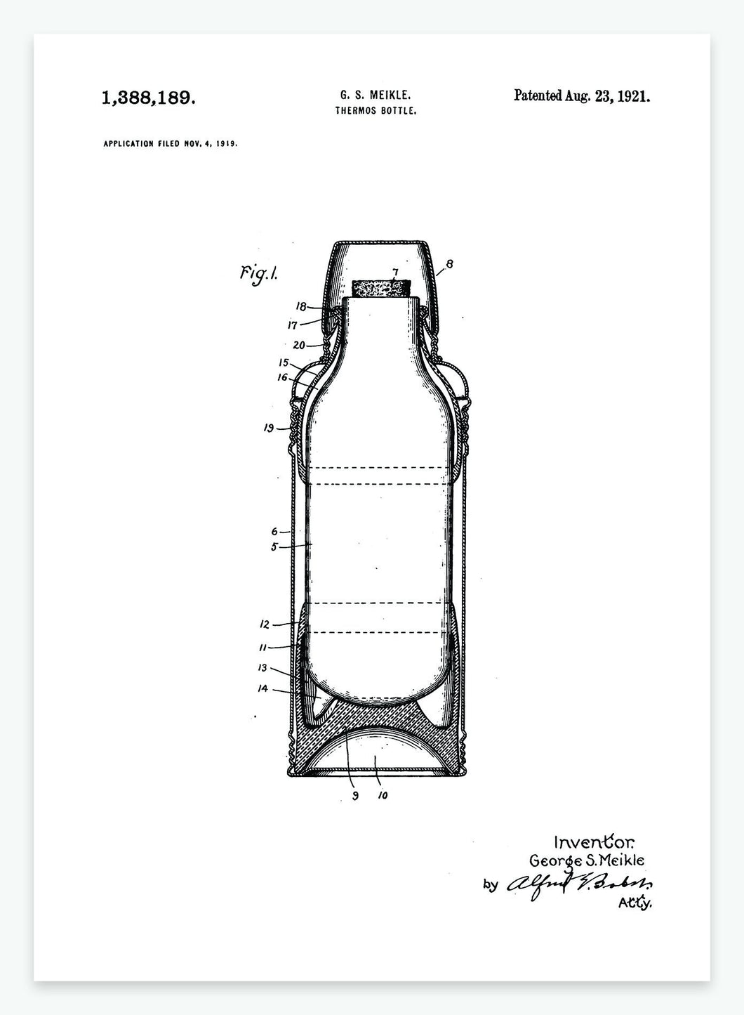 Termoflaske | Smukt patent til din væg - decoARTE
