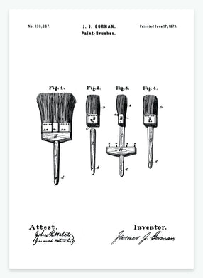 malerbørster | PATENTPLAKAT - decoARTE