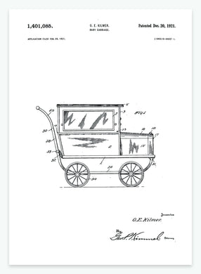 barnevogn | PATENTPLAKAT - decoARTE