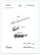 Tandbørste | Smukt patent til din væg - decoARTE