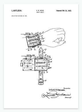 Tablet til håndled | Smukt patent til din væg - decoARTE