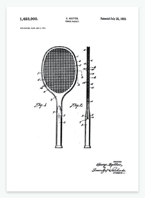 Tennisketscher | Smukt patent til din væg - decoARTE