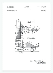 Legetøjsflyvemaskine | Smukt patent til din væg - decoARTE