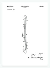 Indlæs billede til gallerivisning Slips | Smukt patent til din væg - decoARTE
