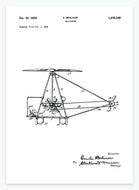 helikopter | PATENTPLAKAT - decoARTE