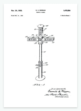 Traffic Signal | Smukt patent til din væg - decoARTE