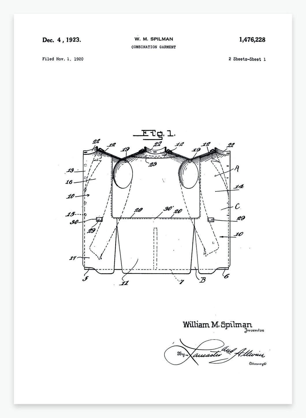 Vendefrakke | Smukt patent til din væg - decoARTE