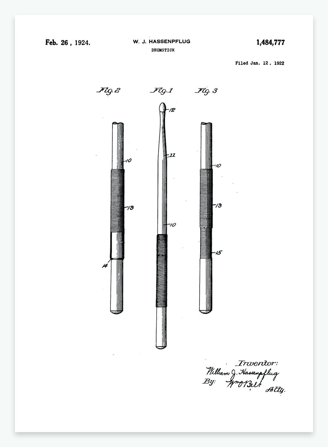 Trommestik | Smukt patent til din væg - decoARTE