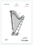 harpe | PATENTPLAKAT - decoARTE
