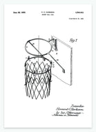 basketballkurv | PATENTPLAKAT - decoARTE