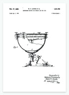 Strammemekanisme til tromme | Smukt patent til din væg - decoARTE
