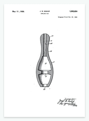 bowlingkegle | PATENTPLAKAT - decoARTE