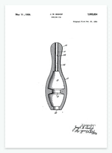 bowlingkegle | PATENTPLAKAT - decoARTE