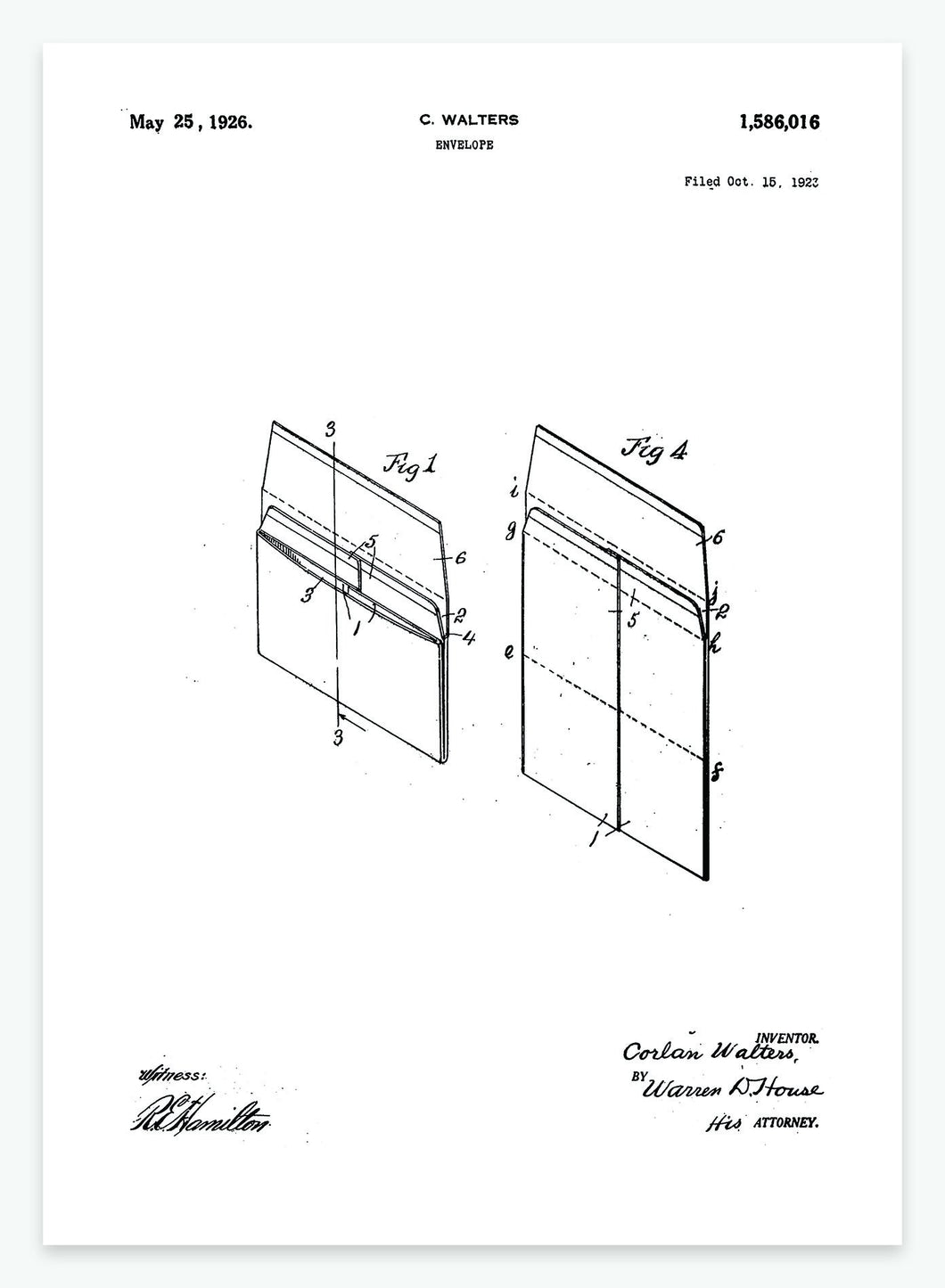 Kuvert | Smukt patent til din væg - decoARTE