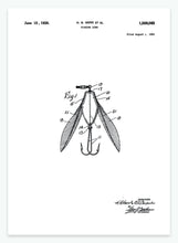 Indlæs billede til gallerivisning flue til fiskeri | PATENTPLAKAT - decoARTE
