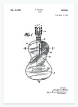 Indlæs billede til gallerivisning guitar | PATENTPLAKAT - decoARTE
