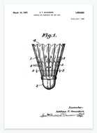 badmintonbold | PATENTPLAKAT - decoARTE