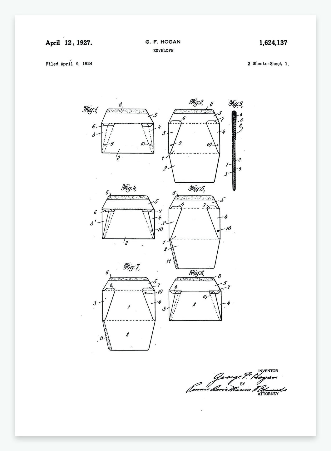 Kuvert | Smukt patent til din væg - decoARTE