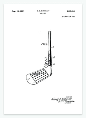 golfkølle | PATENTPLAKAT - decoARTE