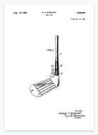 golfkølle | PATENTPLAKAT - decoARTE