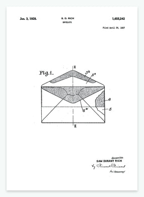 Kuvert | Smukt patent til din væg | plakat | poster - decoARTE