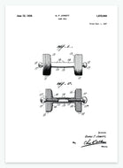 dumb bell | PATENTPLAKAT - decoARTE