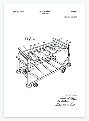 Skohylde | Smukt patent til din væg | plakat | poster - decoARTE