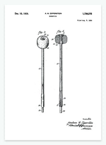 Trommestik | Smukt patent til din væg | plakat | poster - decoARTE