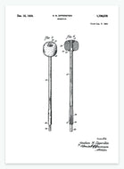 Trommestik | Smukt patent til din væg | plakat | poster - decoARTE