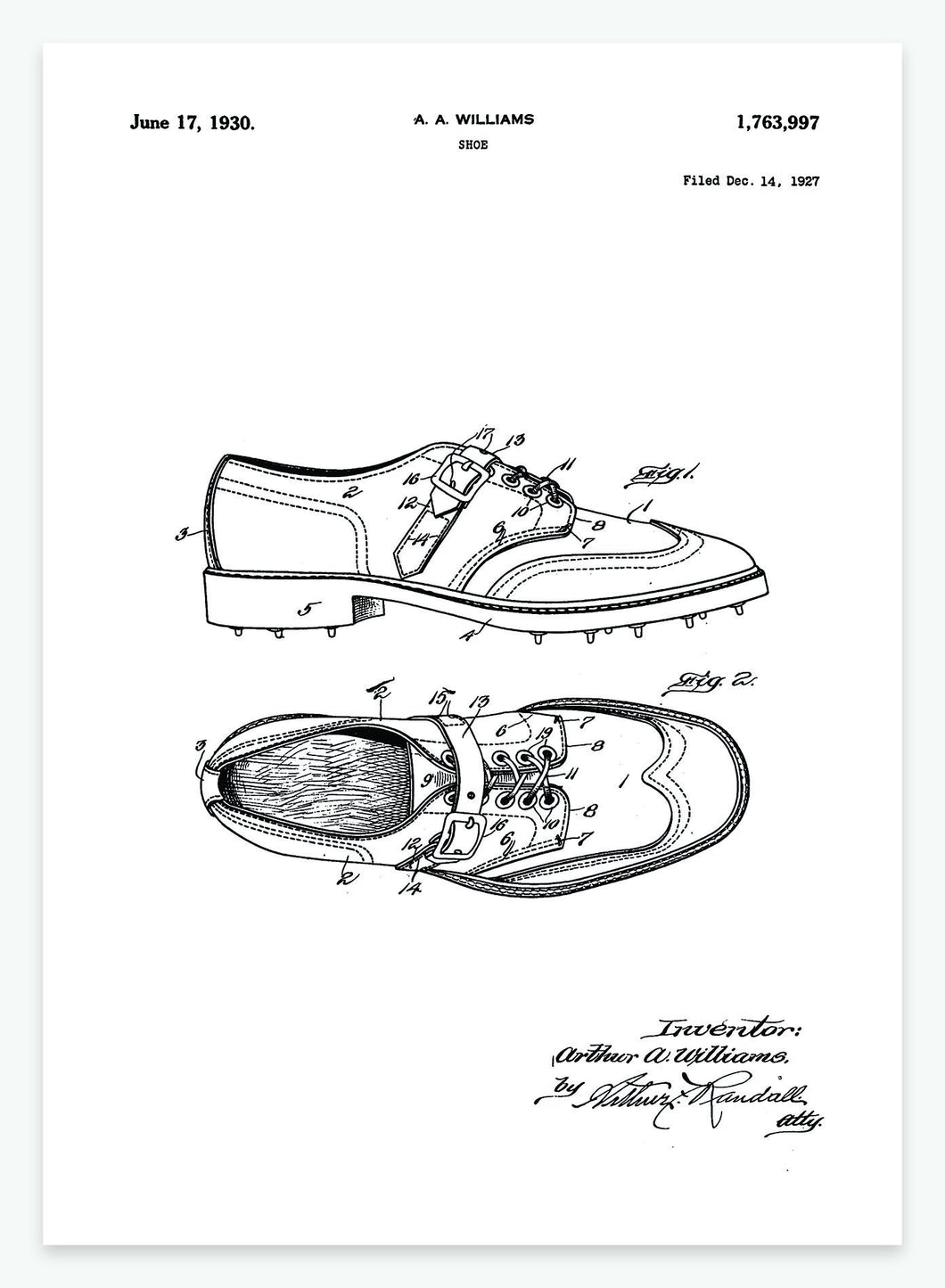 Sko | Smukt patent til din væg | plakat | poster - decoARTE