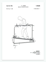 Indlæs billede til gallerivisning Treadmill Exercising Device | Smukt patent til din væg | plakat | poster - decoARTE

