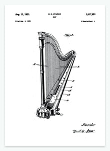 harpe | PATENTPLAKAT - decoARTE