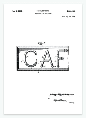 Neonrør | Smukt patent til din væg | plakat | poster - decoARTE