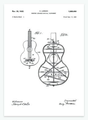 guitar | PATENTPLAKAT - decoARTE