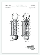 Lys til barberpæl | Smukt patent til din væg | plakat | poster - decoARTE