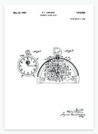 automatisk vækkeur | PATENTPLAKAT - decoARTE