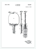 bordtennisbat | PATENTPLAKAT - decoARTE