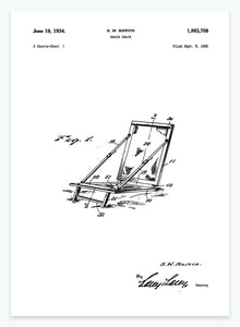 Strandstol | Smukt patent til din væg | plakat | poster - decoARTE