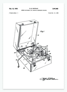 grammofon | PATENTPLAKAT - decoARTE