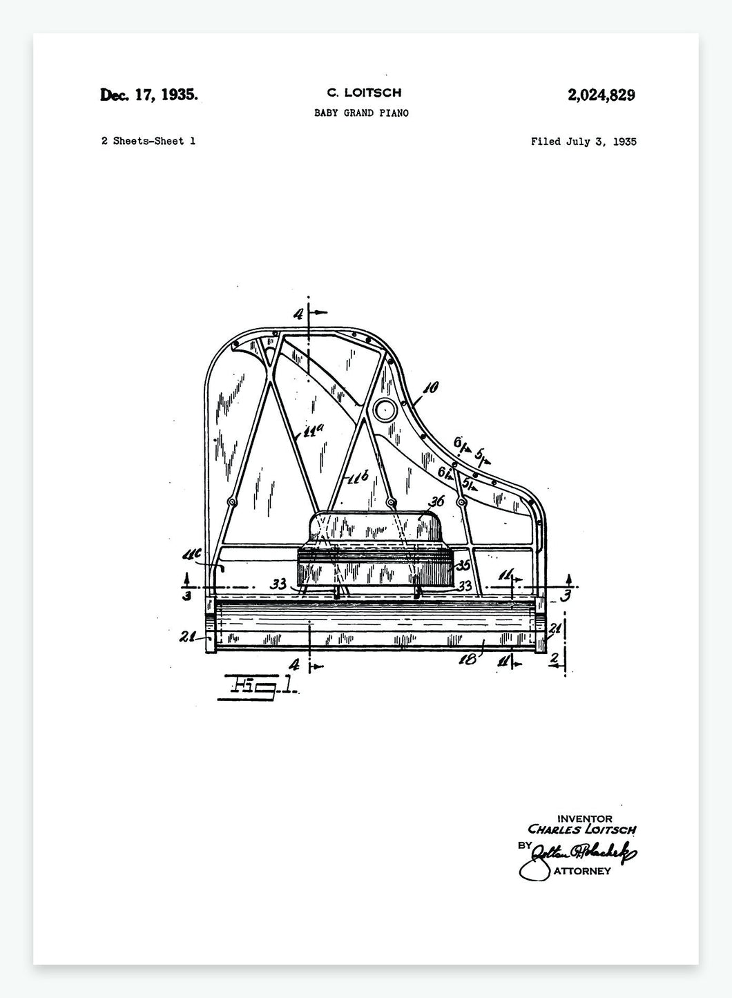 Miniflygel | Smukt patent til din væg | plakat | poster - decoARTE