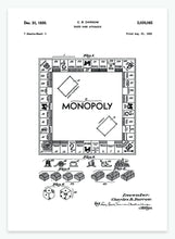 Indlæs billede til gallerivisning brætspil - monopoly | PATENTPLAKAT - decoARTE
