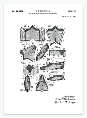 Slipper | Smukt patent til din væg | plakat | poster - decoARTE