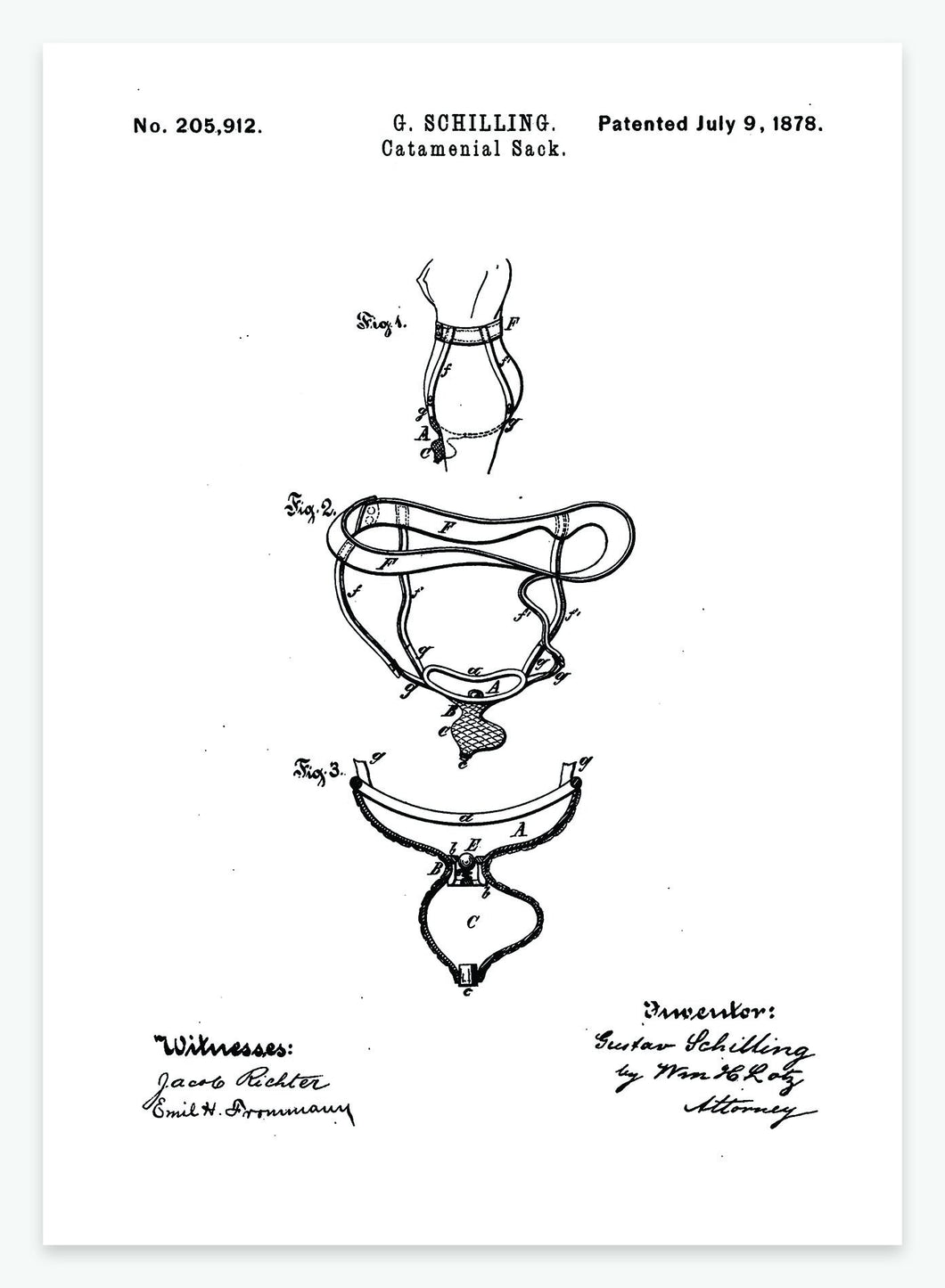 menstruationskop | PATENTPLAKAT - decoARTE